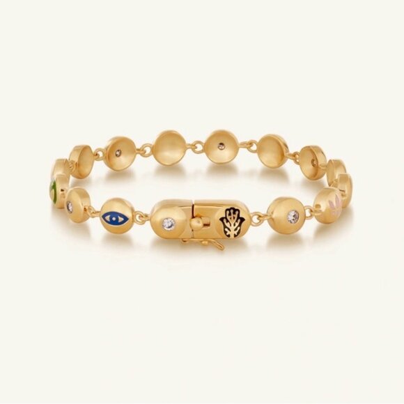 NEW Karma and Luck Celestial Blessings Gold Bracelet Symbol Accents - Picture 4 of 5